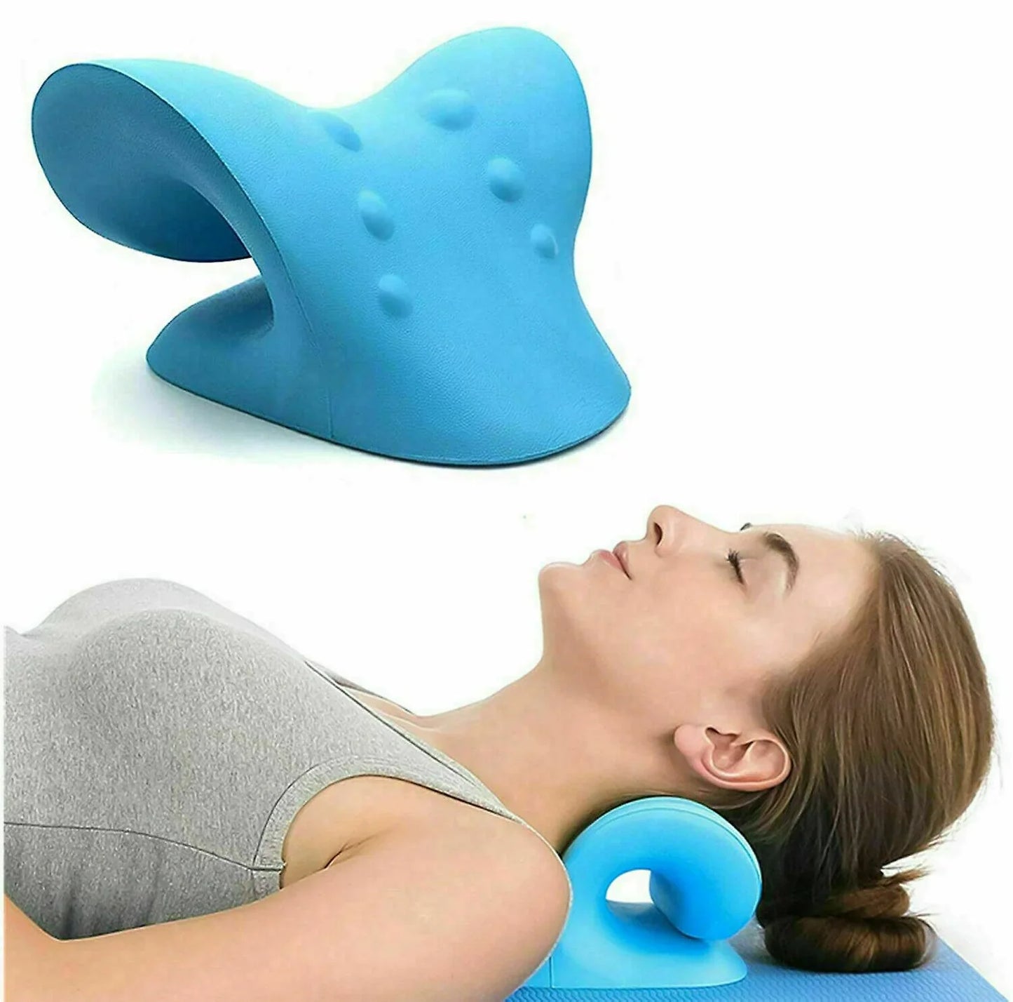 Almohada de tracción cervical - Dile Adiós Al Dolor De Cuello