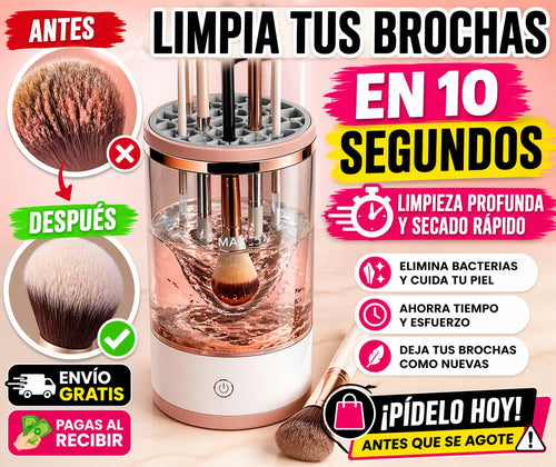 Limpiador Eléctrico de Brochas - Limpieza y Secado en Segundos💄✨