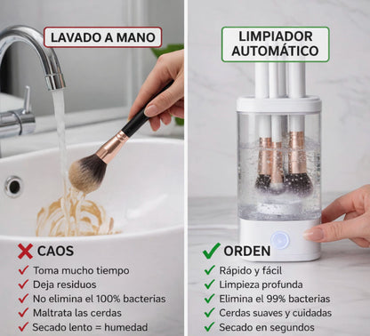 Limpiador Eléctrico de Brochas - Limpieza y Secado en Segundos💄✨