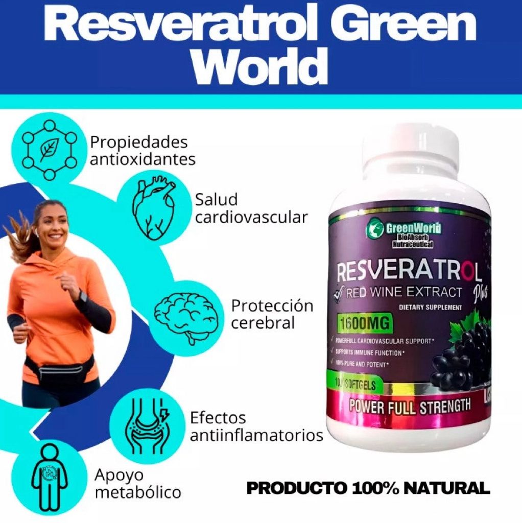 Resveratrol Plus -🍇 ¡PROTEGE TU CUERPO Y RETRASA EL ENVEJECIMIENTO! 🍇